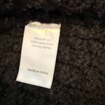 Adrianna Papell  Fuzzy Cardigan Sweater Black Open Front Boucle Knit Medium M Photo 2