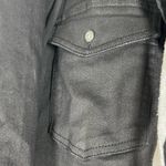 Risen Men’s Unique Black Stretch Button Up/Gray Hoodie Hybrid Size Medium Photo 3