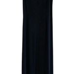 R & M Richards Sleeveless Two Toned Abstract Print Maxi Dress Black Orange Size 12 Photo 4