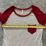 Burgundy & Gray long sleeve shirt Size undefined Photo 2
