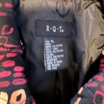 R.Q.T. Quilted Abstract Blazer in black and red size XL Multiple Photo 3