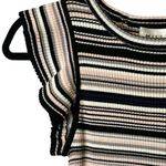 Milly  Micro Stripe Mini Mermaid Ribbed Stretch Knit Midi Dress Bodycon NWT Small Photo 5