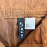 Divided Button Up Suede H Skirt Photo 3