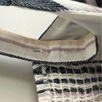 Universal Threads Universal Thread Stripe Sundress Midi Dress Blue Grey Tan Linen Preppy Small Photo 4