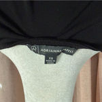 Adrianna Papell Black Whimsygoth Babydoll Long Sleeve Top Sz Xsmall Photo 2