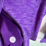 Lululemon 5 Mile Long Sleeve Heathered Regal Plum Soft Cotton Thumbholes Size 4 Photo 8