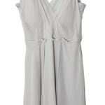 Mori Lee  by Madeline Gardner Gray Chiffon Dress US 8 Bridesmaid Cocktail Photo 0