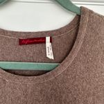 Left On Houston Fringe Hem Sweater Dress Casual Tunic Top XS Angora Blend Brown Photo 4