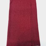 superdown Zoe Square Neck Dress in Metallic Burgundy XS Photo 3