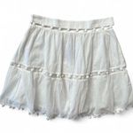 Milly Beaded Cotton Voile Miniskirt Photo 11