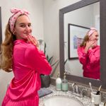 Boutique Slumber Prty Hot Pink Satin Pajama Set Photo 7