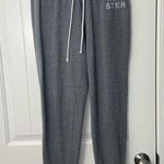 Hollister EUC  women’s gray embroidered drawstring waist joggers sweatpants small Photo 0