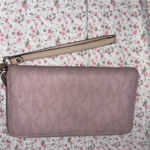 Michael Kors  light‎ pink monogram wallet wristlet Photo 5