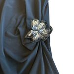 Joseph Ribkoff Trends Black Y2K Asymmetrical Shirt Blouse Top Size 14 Womens NWT Photo 4