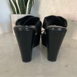 Charles David New! Charles by  Black Fefe‎ Platform Wedge Sandals Sz 10 Photo 4