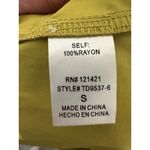 Ellison  maxi dress ruffled cap sleeves Size S 100%rayon green, lime V neck Photo 4