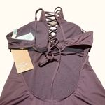 Hobie  Women's Deep Plum Purple Halter One Piece Swimsuit
Size L Photo 3