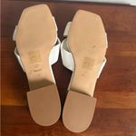 Dune London  Laizes White Leather Slide Sandals Womens 39 Square Toe Knotted Bow Photo 4