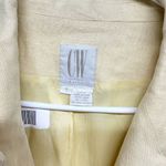 Clifford & Willis Suit Jacket Women Size 8 Yellow Single Breasted 100% Linen Photo 1