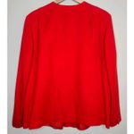 Pendleton Vintage  Red Suit Set Women's 100%‎ Wool Skirt Blazer 80s USA Photo 4