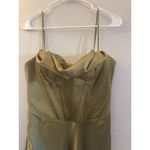 House Of CB  London Light Green Corset Body Silky Dress Size Large Photo 3