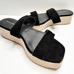 Treasure & Bond  Sandals Womens Size 8.5‎ Suede Upper Black Platform Espadrille Photo 0