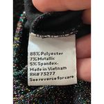 Nine West  Glitter Jumpsuit Black Size M NWT Photo 4