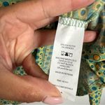 LuLaRoe NWT Madison Skirt Teal Green Yellow Gold Dot w/ Pockets Stretch Large Photo 4