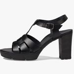 Paul Green Women’s Platform Raveel Black Strappy Sandals 7.5 US 10 Chunky Heel Photo 2