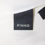 Pinko Silk Diana One Cold Shoulder Long Sleeve Blouse Shirt NWT $295 & freeGIFT! White Photo 1