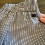 Monk & Lou Jogger Trousers Pants Straight Striped Pull On XS Beachy Coastal Blue Photo 2