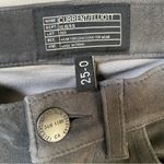 Current/Elliott CURRENT ELLIOTT The Stiletto Suede Leather charcoal grey cropped jeans Pants 25 Photo 6