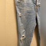 Levi's  Women's Wedgie Straight Distressed Button-Fly Blue Jeans Photo 9