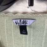 Vylette Y2K Coquette Girly Babydoll Long Sleeve Lightweight Cardigan Size Small Green Photo 3