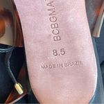 BCBGMAXAZRIA  Women’s Tortoise Shell Leather Lace-up Demi Heel Sandals Size 8.5 Photo 10