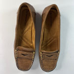 Naturalizer  Women Brown Lizard Embossed Penny Loafer Flats Size 6M Quiet Luxury Photo 6