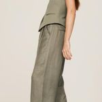 ANINE BING Carrie Pleated Wide Leg Linen High Waist Trouser Pants Size XS Photo 1