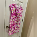 Betsey Johnson  Floral Hooded Swim Suit Cover Up Pink Rose Blossom size S Photo 6