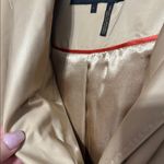 Donna Karan New York belted trench coat jacket beige champagne Photo 3