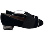 Bettye Muller Betty Muller Concept Women's Gobi Loafer Size 6.5 M Black Suede‎ With Pewter Photo 2