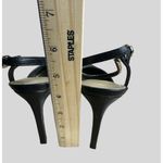Nine West Size 9.5 High Heels Stiletto Embellishes Strap Fashion Sandals Black Photo 7