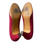 Pierre Debs cranberry 2.5" heels pumps slip on dress shoes special occasion Size 7.5 Photo 11