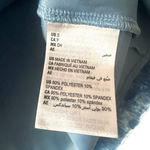 ON 34th Blue Crushed Velvet Short Sleeve Top Women’s Small Photo 3