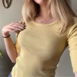 Abercrombie & Fitch  Light Yellow Ribbed Top NWT Photo 6