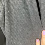 Athleta Black Cozy Waffle Knit Wind Down Sleep Robe Photo 4