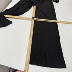 Adrianna Papell  Jumpsuit Womens 2 Black Sequined Wide Leg V‎ Neck Holiday Party Photo 10