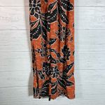 Indulge  strapless  jumpsuit orange/black floral size small lightweight Photo 2