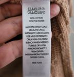 Cupcakes and Cashmere  Braided Knit Sweater Vest Tan Medium Photo 3