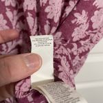 Lucky Brand NWT  Women XL Floral Print Short Sleeve T Shirt Burgundy Pink Casual Photo 6