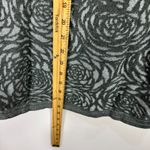 Chico's Weekends By  Cowl Neck Tunic Sweater Womens Small Gray Metallic Roses Luxe Photo 5
